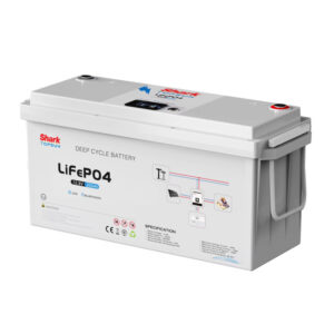 Shark TopSun 12.8V 200Ah LiFePO4 akumuliatorius 2560Wh su 100A BMS